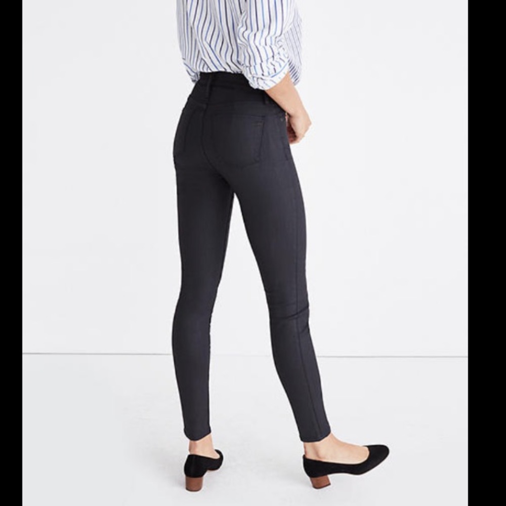 MADEWELL 9" High-Rise Skinny Jeans in Black 25